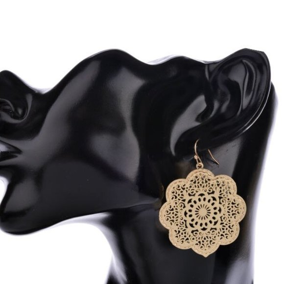 🔹New🔹Moroccan Filigree Earrings - Picture 1 of 2